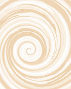 Beige Swirl Textured Abstract Design Rug
