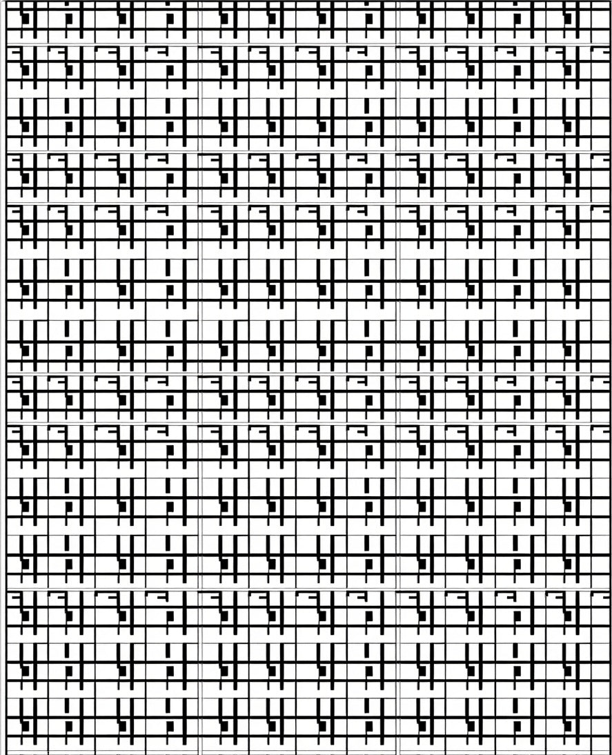Abstract Grid Pattern Design Rug
