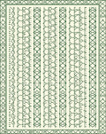 Geometric Maze Stripe Diamond Design Rug