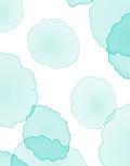 Abstract Aqua Ink Blob Pattern Rug