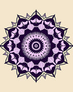 Intricate Mandala Floral Pattern Rug