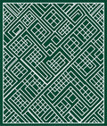 Geometric Maze Pattern Art Rug
