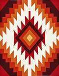 Rustic Southwestern Geometric Pattern Rug