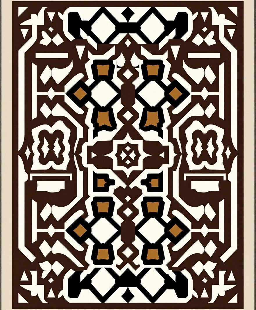 Intricate Geometric Pattern Rug