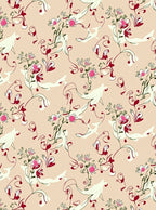 Whimsical Floral Swirls Pattern Rug