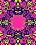 Vibrant Floral Symmetry Pattern Rug