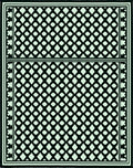 Geometric Lattice Patterned Rug
