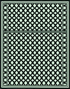 Geometric Lattice Patterned Rug
