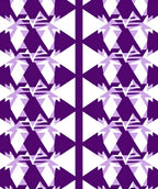 Purple White Geometric Triangle Pattern Rug