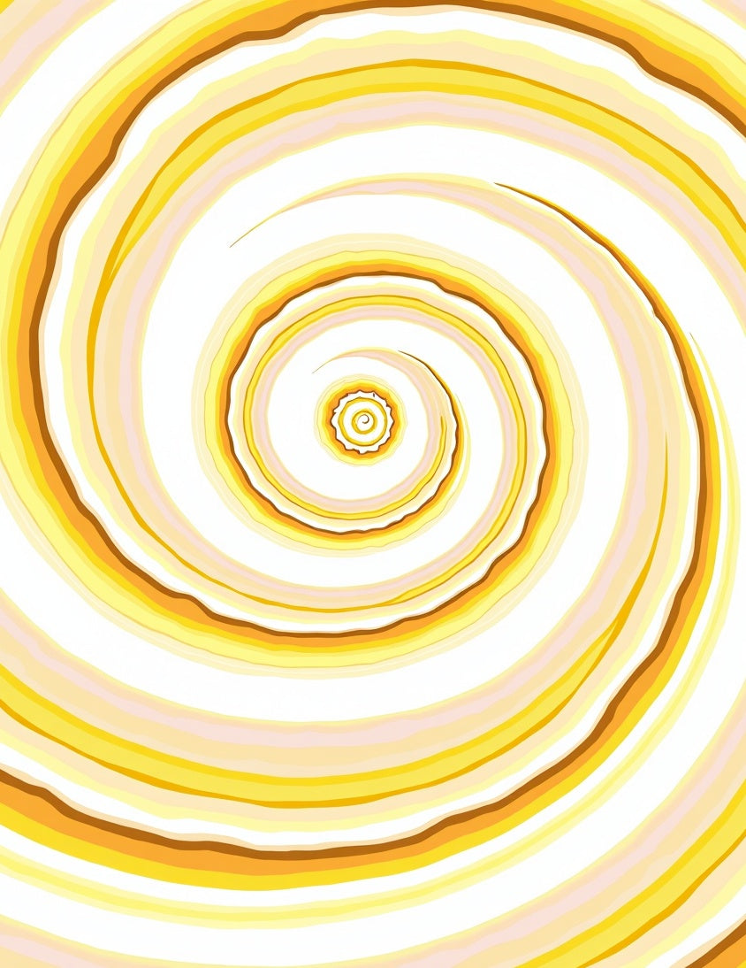 Golden Spiral Abstract Waves Rug