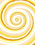 Golden Spiral Abstract Waves Rug