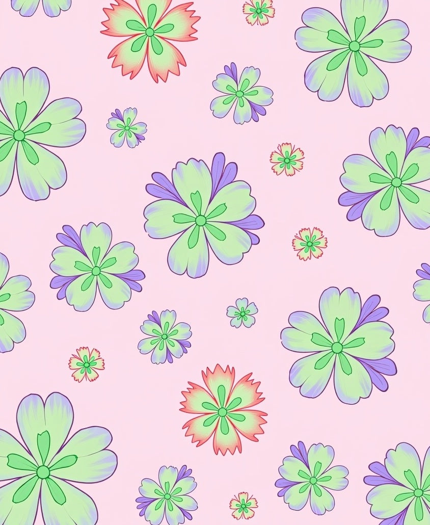 Pastel Floral Delight Rug
