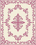 Elegant Floral Scrollwork Pattern Rug