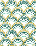 Art Deco Scale Pattern Rug