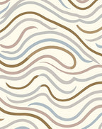 Soft Wavy Stripes Pattern Rug