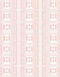 Geometric Soft Pink Nested Rectangles Rug