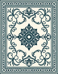 Classic Floral And Border Design Rug