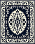 Ornate Floral Mandala Patterned Rug