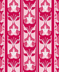 Floral Stripes In Shades Of Pink Rug