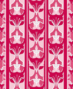 Floral Stripes In Shades Of Pink Rug