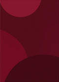 Crimson Deep Layered Curve Design Rug