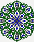 Ornate Symmetrical Mandala Pattern Rug