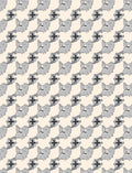 Whimsical Grey Creature Pattern Design Rug