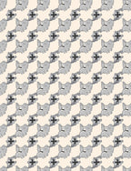 Whimsical Grey Creature Pattern Design Rug