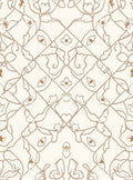 Elegant Floral Diamond Pattern Rug
