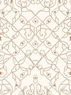 Elegant Floral Diamond Pattern Rug