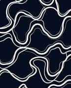 Classic Chain Link Swirl Pattern Rug