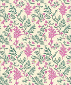 Shabby Chic Floral Vine Print Rug