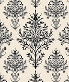 Damask Floral Vines Pattern Rug