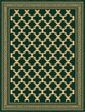 Elegant Geometric Interlocking Pattern Rug