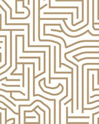 Abstract Geometric Lines Pattern Rug