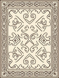 Classic Intricate Scrollwork Border Design Rug