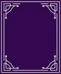 Art Deco Inspired White Border Rug