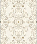 Ornate Gold Swirl Pattern Rug