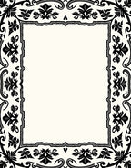 Classic Floral Scrolls Border Design Rug