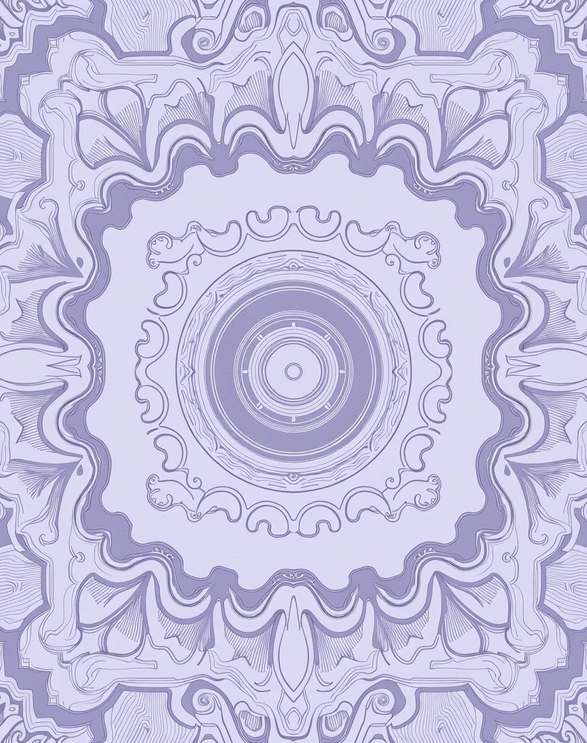 Vintage Mandala Inspired Abstract Pattern Rug