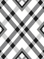 Monochromatic Diagonal Interlocking Lines Rug