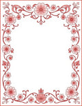Elegant Floral Vine Pattern Rug