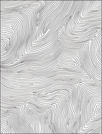Contour Line Abstract Pattern Rug