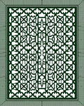 Intricate Lattice Geometric Design Rug