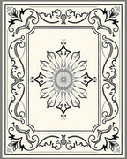 Ornate Floral Symmetry Rug