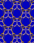 Geometric Art Deco Blue And Gold Rug