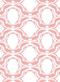 Soft Pink Abstract Art Deco Pattern Rug
