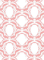 Soft Pink Abstract Art Deco Pattern Rug