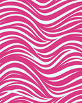 Vibrant Pink Flowing Wave Pattern Rug