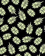 Light Green Leaf Patterned Design Rug
